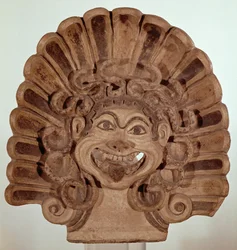 Antefix with the head of a gorgon, from the Portonaccio Temple, Veii